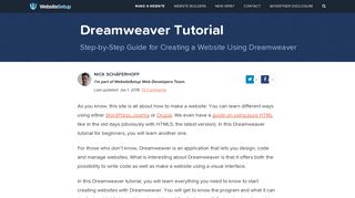Simple Dreamweaver Tutorial: How to Create a Website (step-by-step)