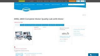 DREL 2800 Complete Water Quality Lab with Meter | Hach USA ...