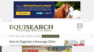 How to Organize a Dressage Clinic - Expert advice on horse care and ...