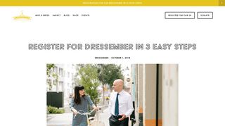 Register for Dressember in 3 Easy Steps