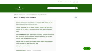 How to Change Your Password – DRET Help Centre (IT Issues)