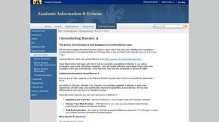 Banner 9 (New) | Academic Information & Systems | Drexel University