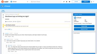 blackboard app not letting me login? : Drexel - Reddit