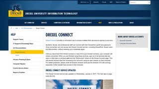 Drexel Connect | Information Technology | Drexel University