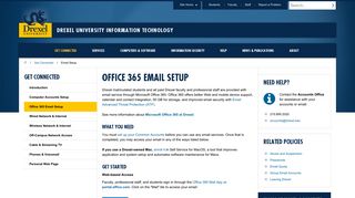 Microsoft Office 365 Email Setup | Information ... - Drexel University
