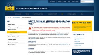 Drexel Webmail (Email) Pre-Migration 2017 ... - Drexel University