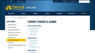 Current Students & Alumni - Drexel University Online