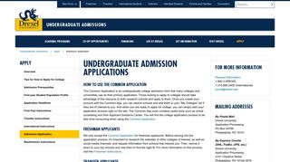 Undergraduate Admission Applications - Drexel University