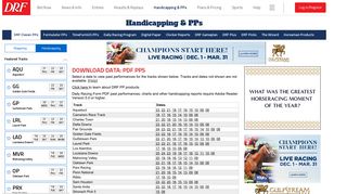 Horse Racing Past Performances | Daily Racing Form