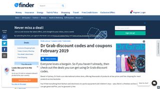 Dr Grab Discount Code for 15% off Anything | finder.com.au