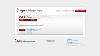 DRI Connect - Login - My Radiology Portal