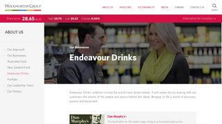 Endeavour Drinks - Woolworths Group