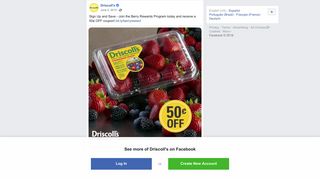 Driscoll's - Sign Up and Save - Join the Berry Rewards... | Facebook