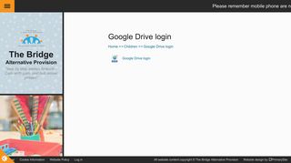 Google Drive login | The Bridge Alternative Provision