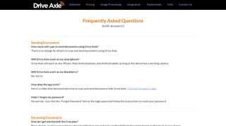 FAQ - Drive Axle