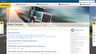 drive.ky.gov | Motor Carriers