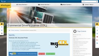 drive.ky.gov | Commercial Driver's License (CDL)