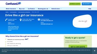 Compare Drive Like a Girl car insurance with Confused.com