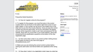 Frequently Asked Questions | Drive Safe Kentucky