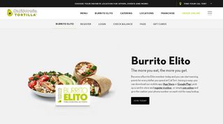 Burrito Elito - California Tortilla