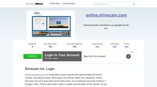 Online.drivecam.com website. Drivecam Inc. Login.