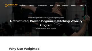 Free 8-Week Weighted Baseball Program - Driveline Baseball