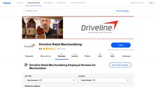 Working as a Merchandiser at Driveline Retail Merchandising: 369 ...