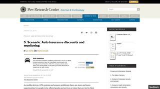 Auto trackers not worth car insurance discounts, most say - Pew Internet