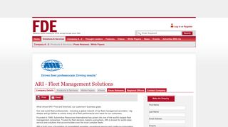 ARI - Fleet Management Solutions - Finance Director Europe