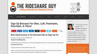 Sign Up Bonuses For Uber, Lyft, Postmates, Doordash, & More!