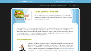 Drivers Ed Direct Official Site - Driver's Ed Direct