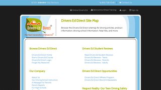 Drivers Ed Direct Site Map - Driver's Ed Direct