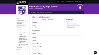 Drivers Education - Brandon School Division