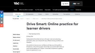 Drive Smart: Online practice for learner drivers - TAC - Transport ...