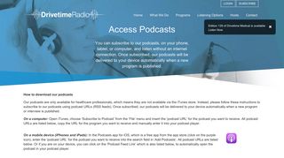 Access Podcasts | Drivetime Radio