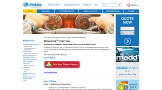 Drivewise Overview – Ontario, Alberta and Nova Scotia | Allstate ...