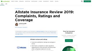 Allstate Insurance Review 2019: Complaints, Ratings and Coverage