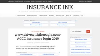 www.drivewiththeeagle.com-ACCC insurance login 2019 ...