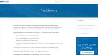 For Drivers - Drivewyze
