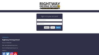 Contacts - Driving Lessons - Login