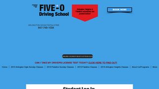 Student Login - Five-O Driving School