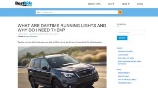 What Are Daytime Running Lights and Why Do I Need Them? | BestRide