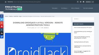 Download Droidjack 4.4 Full Version- Remote Administration Tools