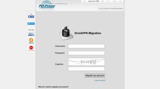 Migrate account to DroidVPN - PD-Proxy