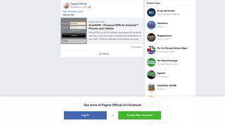 Pagina Official - http://droidvpn.com/ signup.php | Facebook