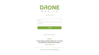 DroneMobile: Log in