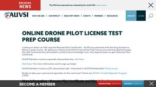 Online Drone Pilot License Test Prep Course | Association for ...