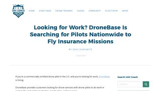 Looking for Work? DroneBase Is Searching for Pilots Nationwide to Fly ...