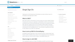 Single Sign On - DroneDeploy