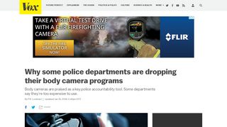 Why some police departments are dropping their body camera ... - Vox